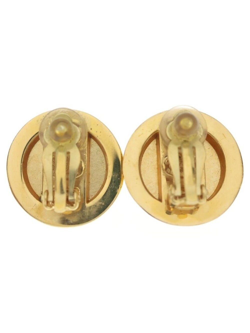Chanel Rhinestone Earrings Gold Plated 97A - Picture 2 of 6